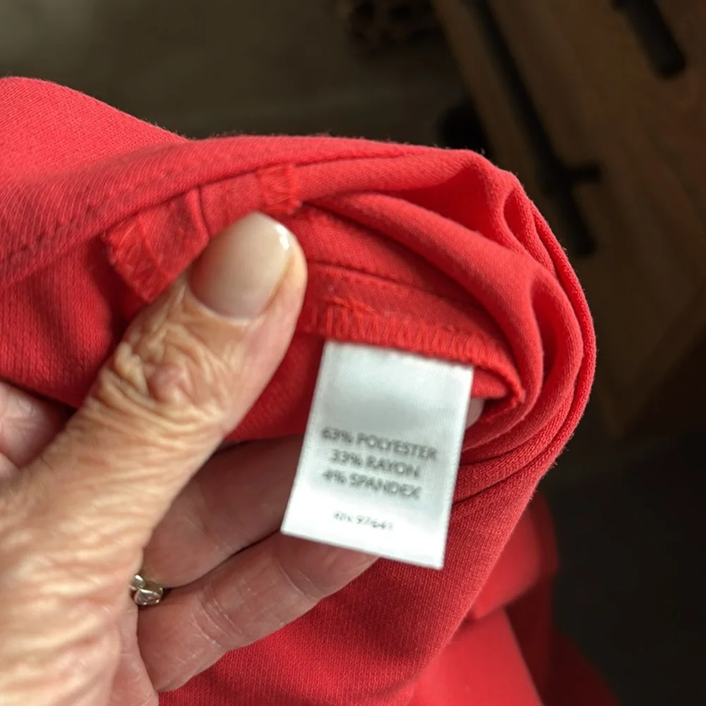 NWT J. Jill pants trousers Womens 12P Stretch Flat front Office Career Sangria - Picture 6 of 10